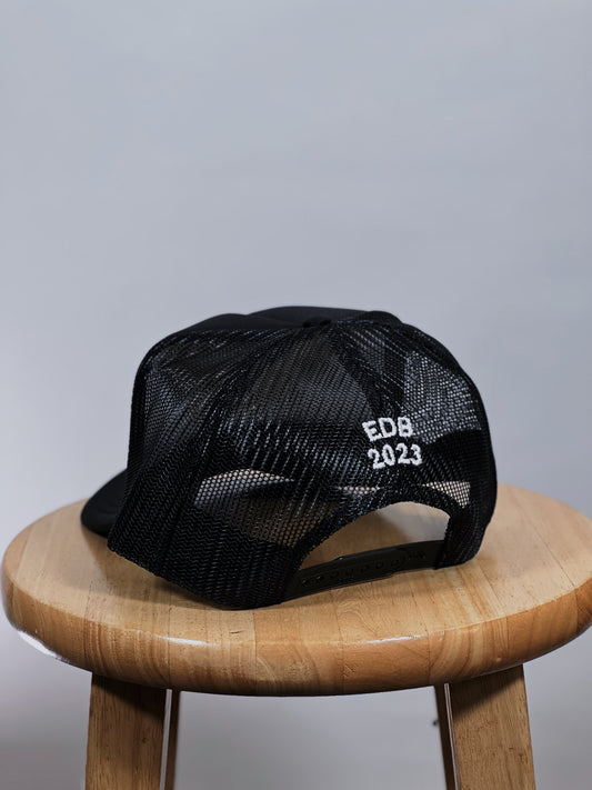 Black w/ White EVERY DAY BETTER Logo "TRUCKER HAT"