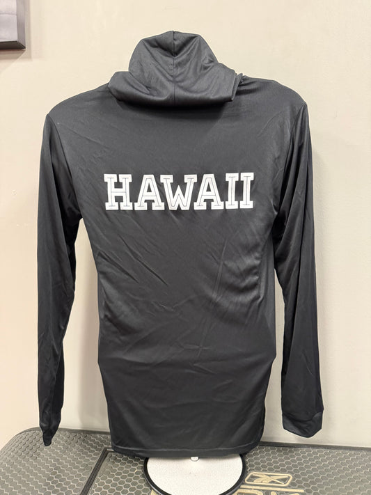 BLACK / WHITE DRI FIT HOODIE (box logo )