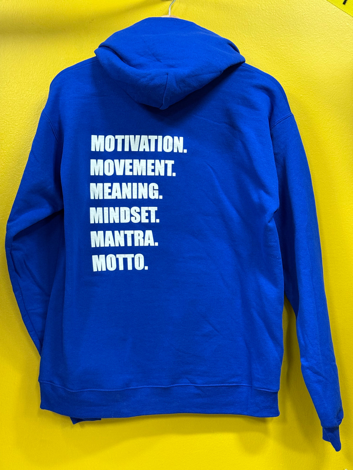 ROYAL BLUE "MOTIVATION" HOODIE