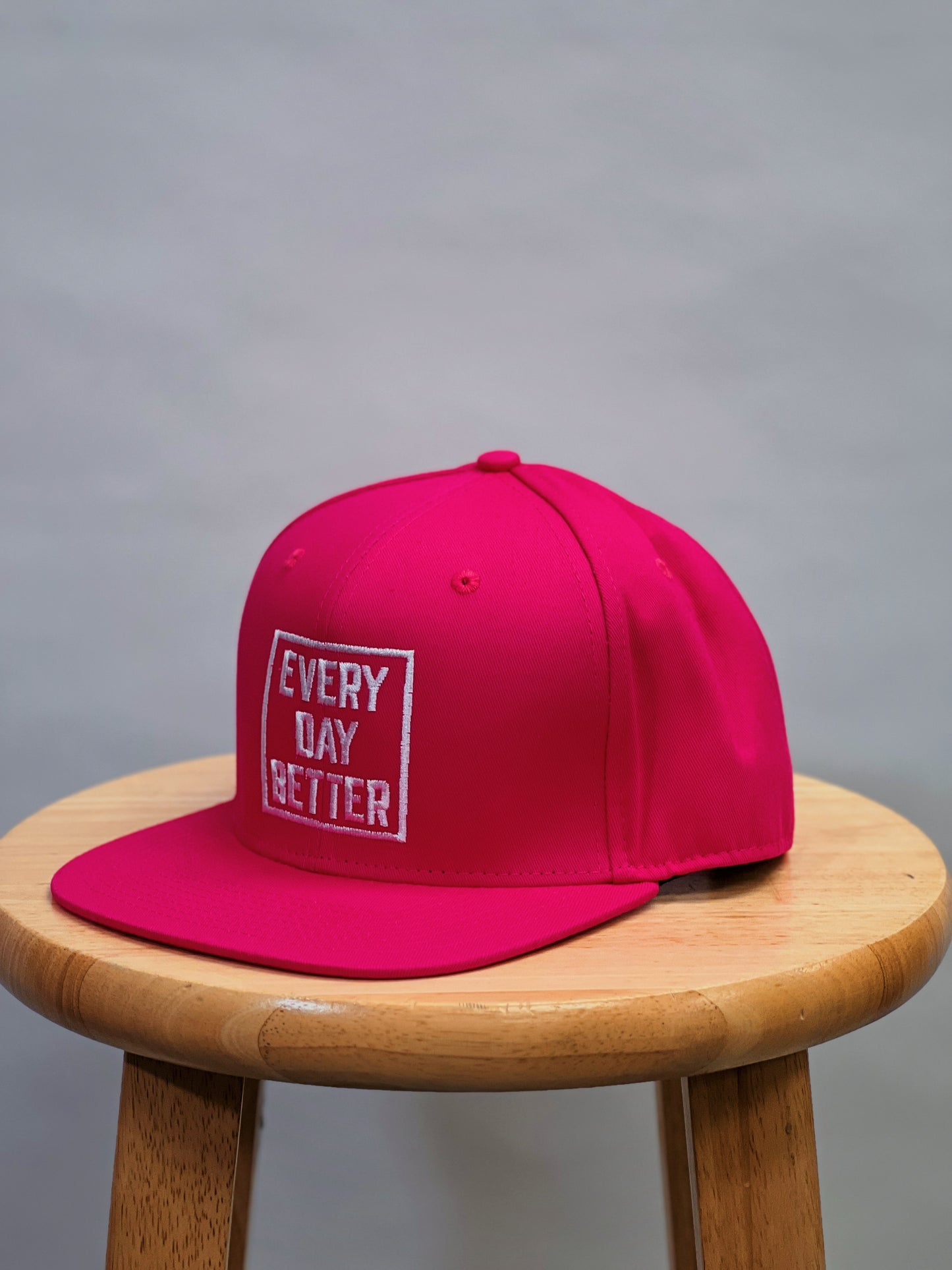 PINK / WHITE BOX LOGO Snapback Hat