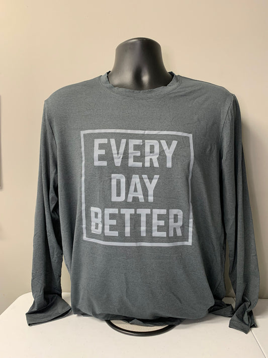 DRI FIT LONG SLEEVE BOX LOGO TEE