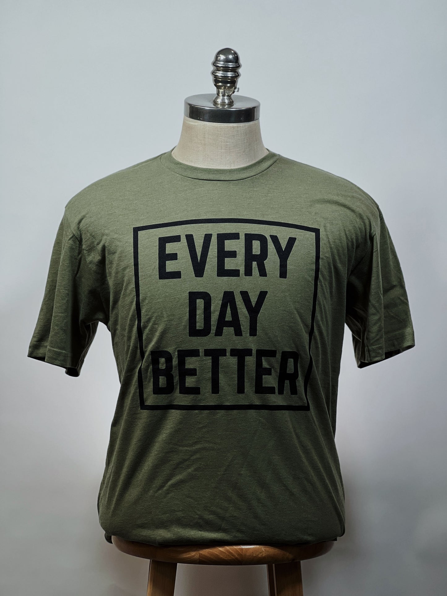 OD GREEN / BLACK BOX LOGO TEE