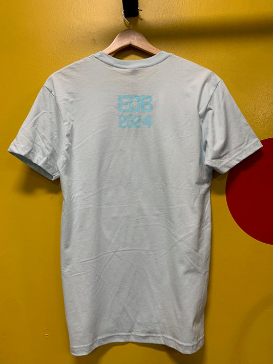 LIGHT BLUE BOX LOGO TEE