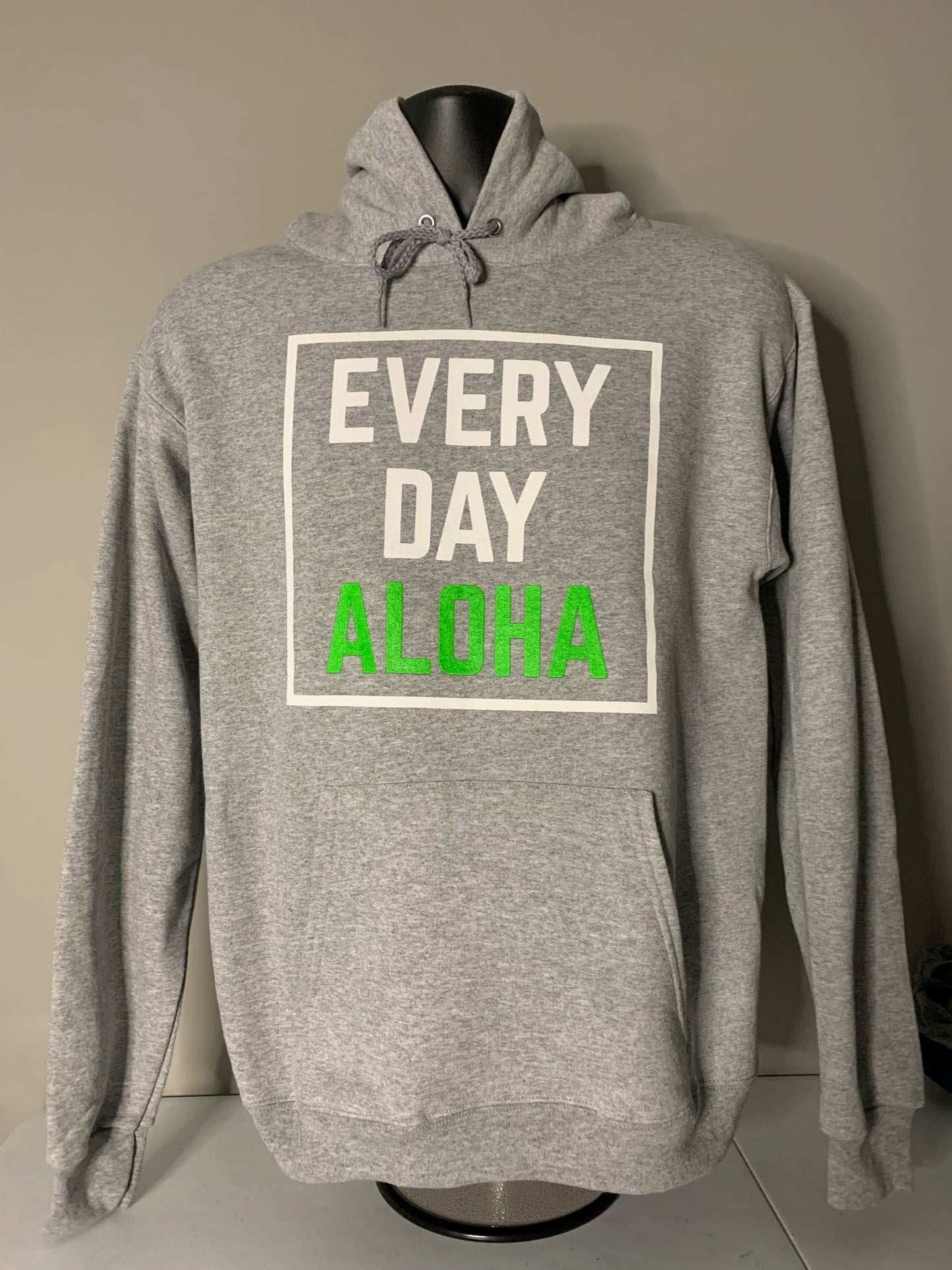 EVERY DAY ALOHA HEATHER GREY HOODIE