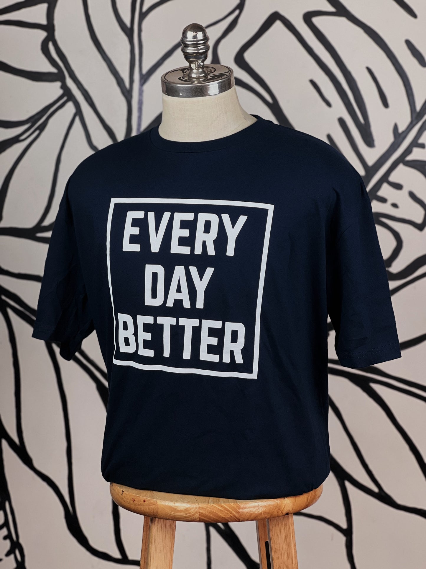 Dark Navy w/ White Every Day Better Box Logo Tee