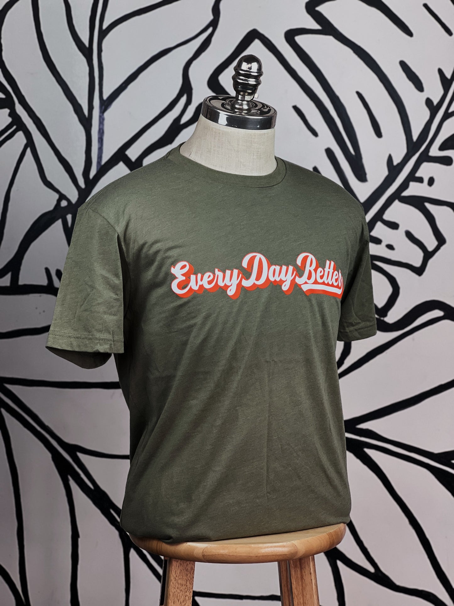 Olive Every Day BETTER Script Tee