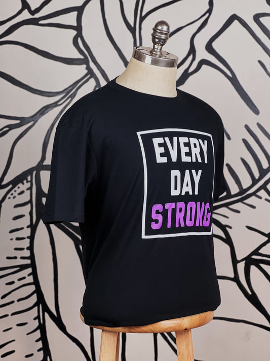 Every Day STRONG TEE ( lavender )