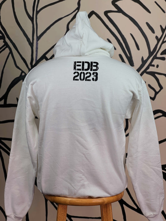 WHITE/BLACK BOX LOGO HOODIE