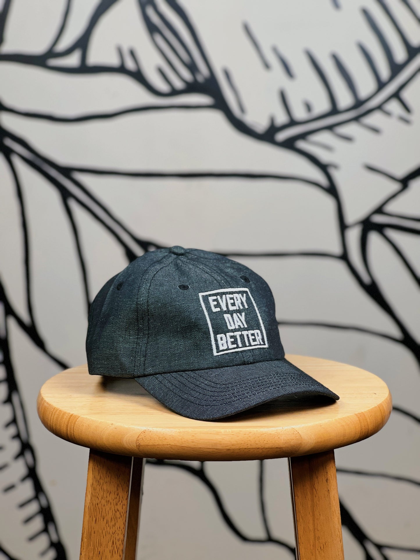 Grey w/ White Every Day Better Logo "DAD HAT"