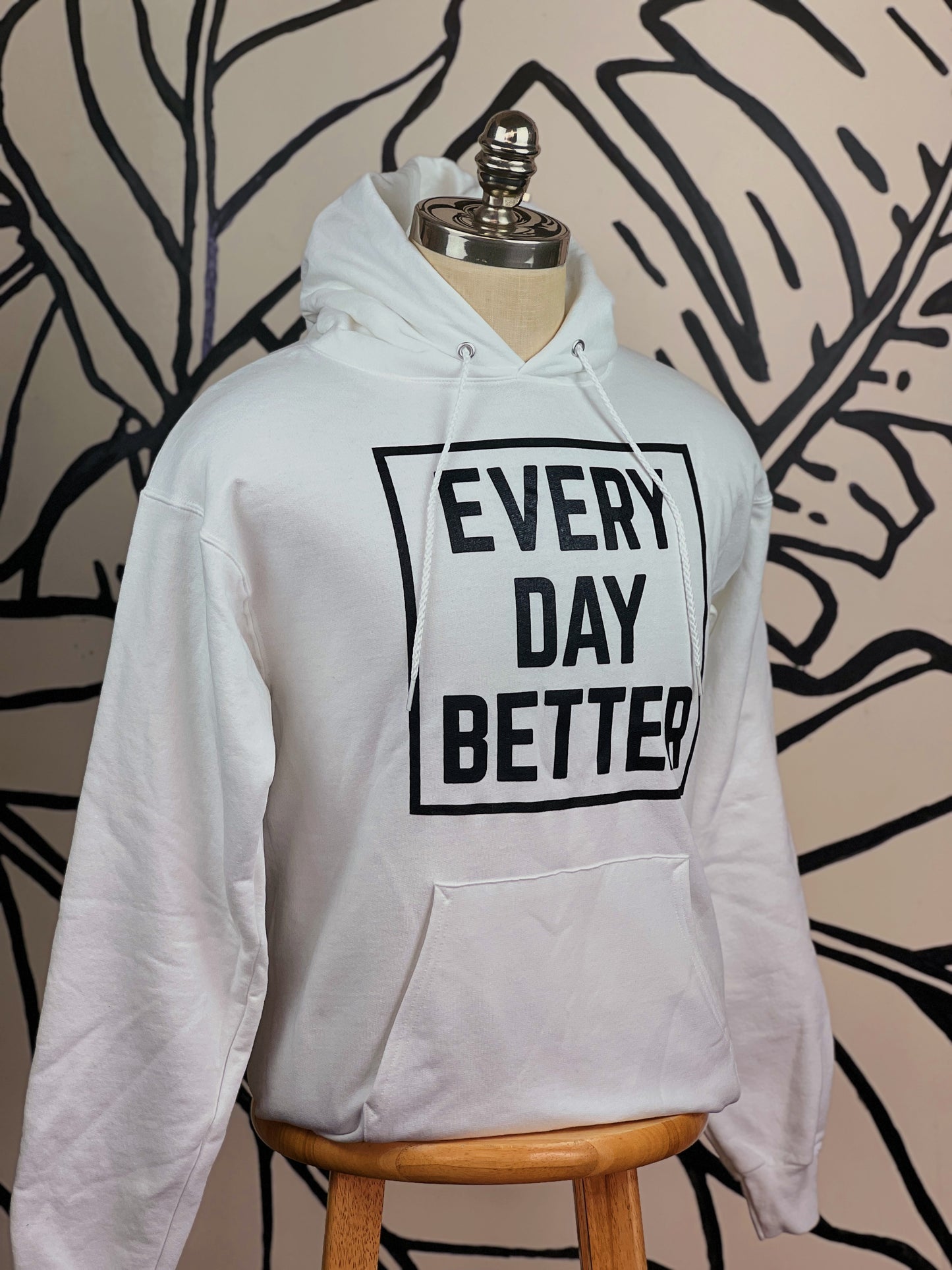 WHITE/BLACK BOX LOGO HOODIE