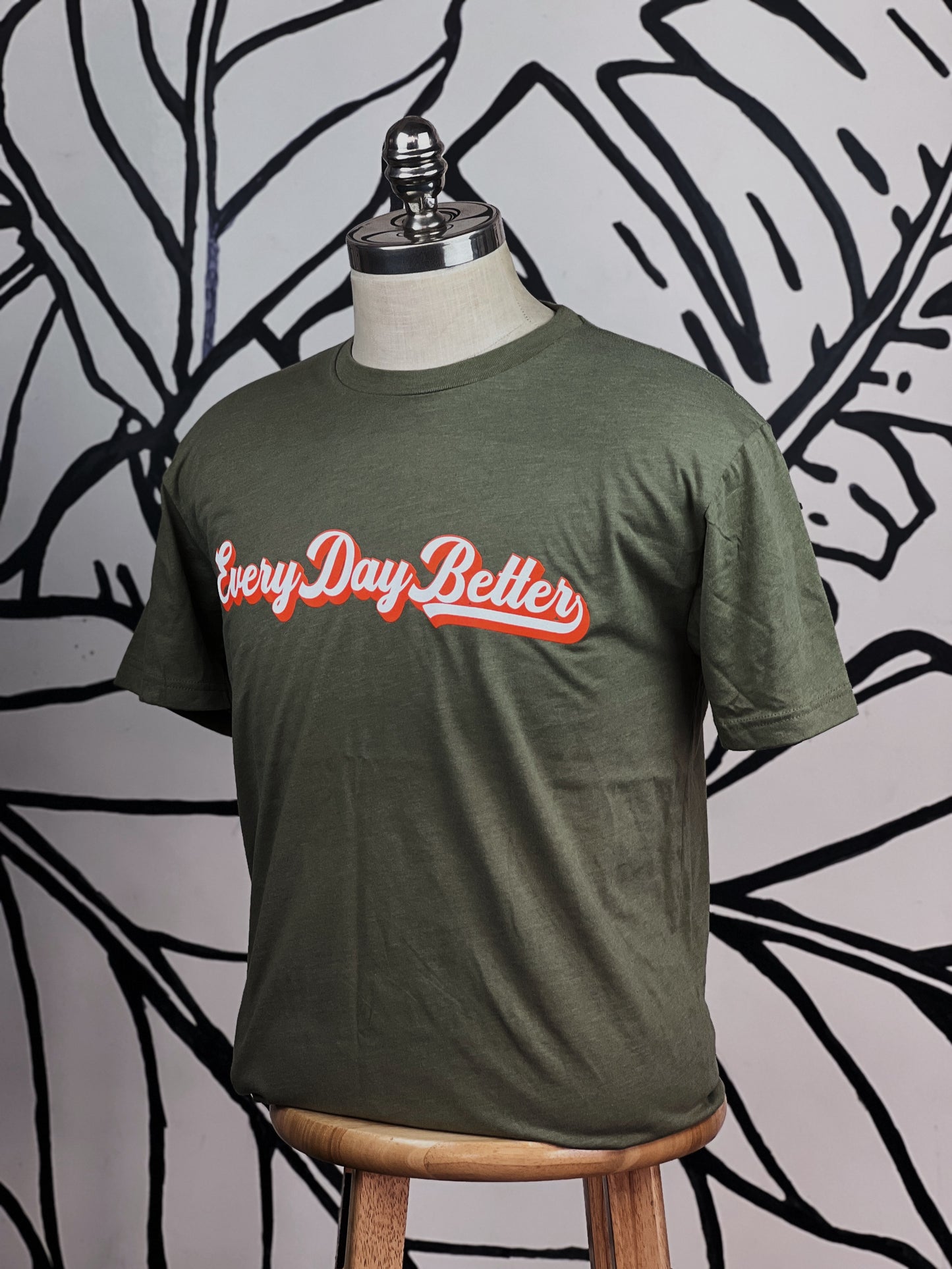 Olive Every Day BETTER Script Tee