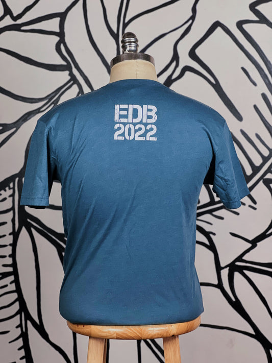 Indigo Blue Every Day BETTER Box Logo Tee