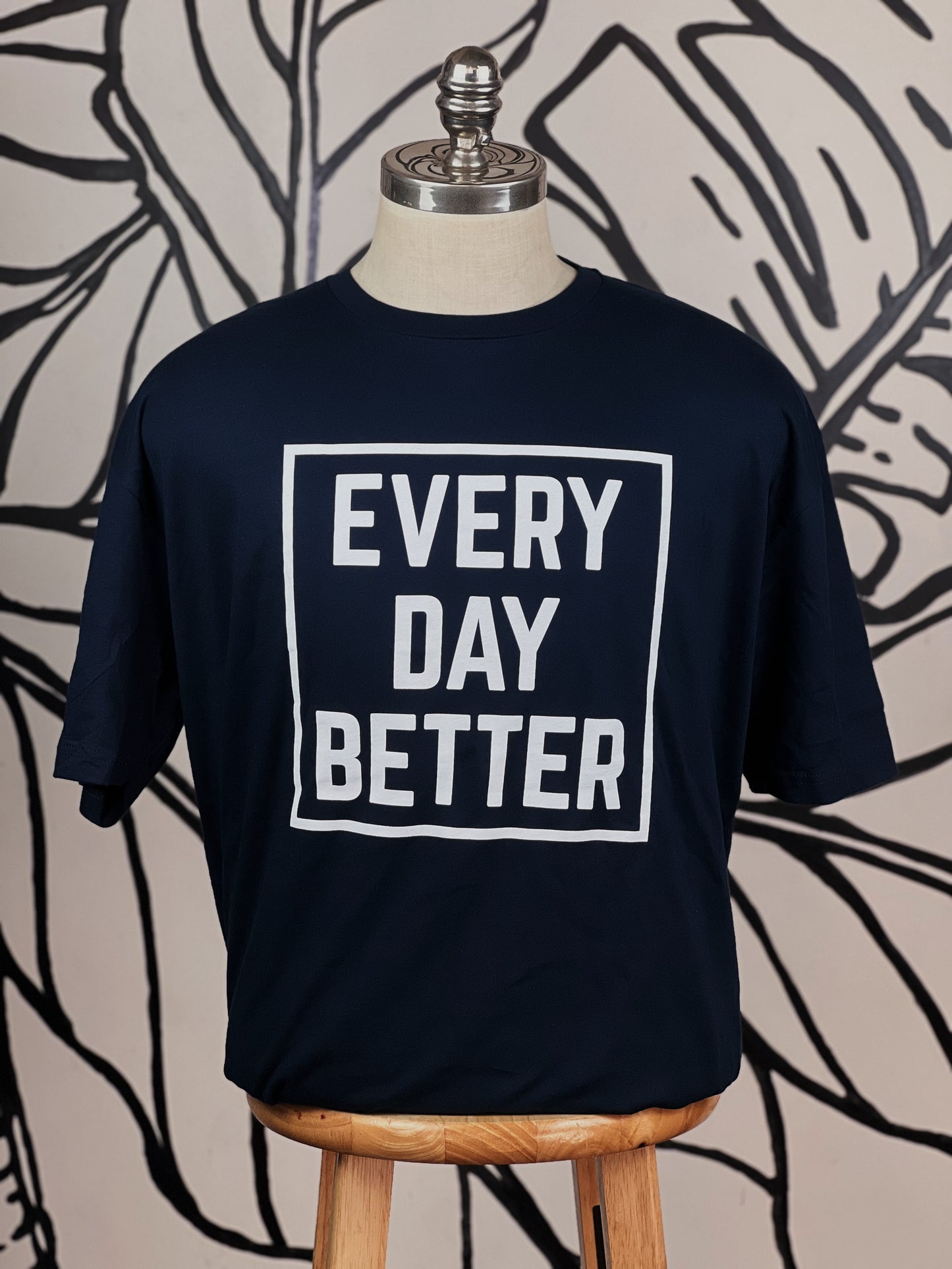 Dark Navy w/ White Every Day Better Box Logo Tee