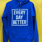 ROYAL BLUE "MOTIVATION" HOODIE