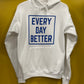 WHITE "MOTIVATION" HOODIE