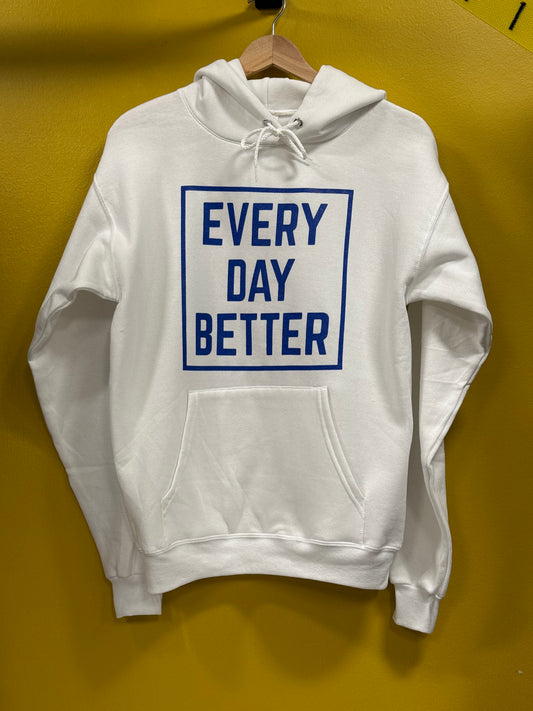 WHITE "MOTIVATION" HOODIE