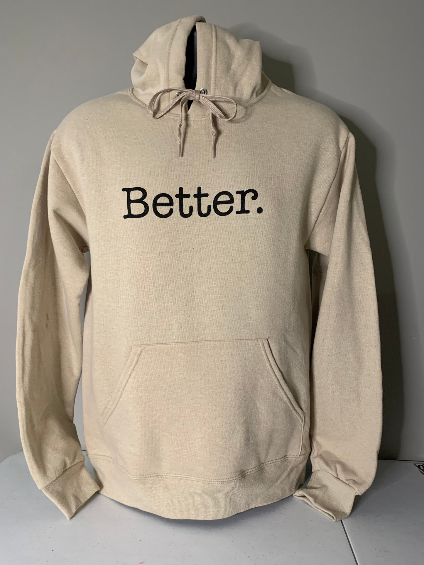 KHAKI  "better"  HOODIE ( limited )