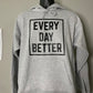 GREY / BLACK Box LOGO Hoodie