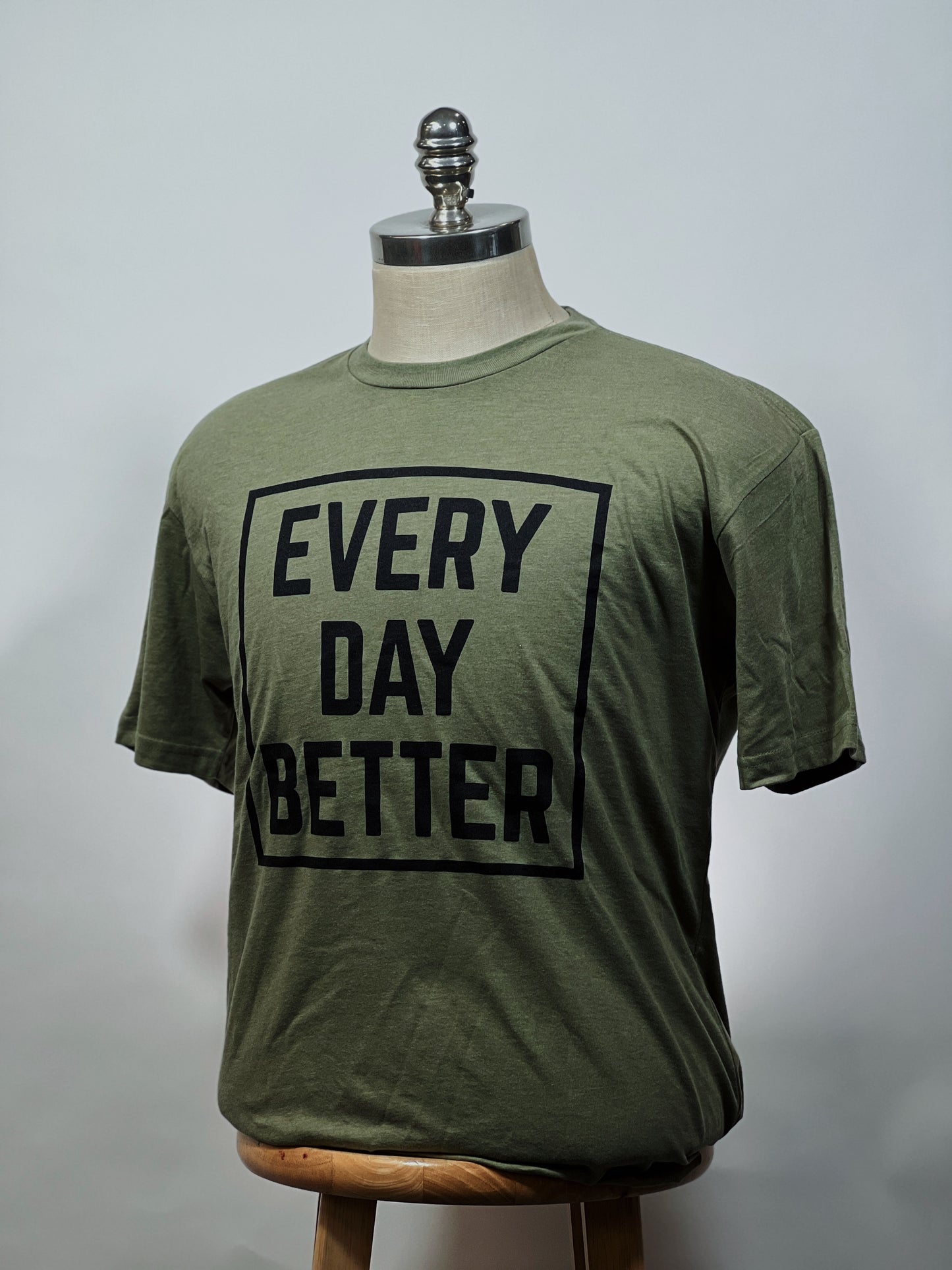 OD GREEN / BLACK BOX LOGO TEE