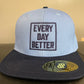 Columbia Blue/ Navy BOX LOGO Snapback Hat