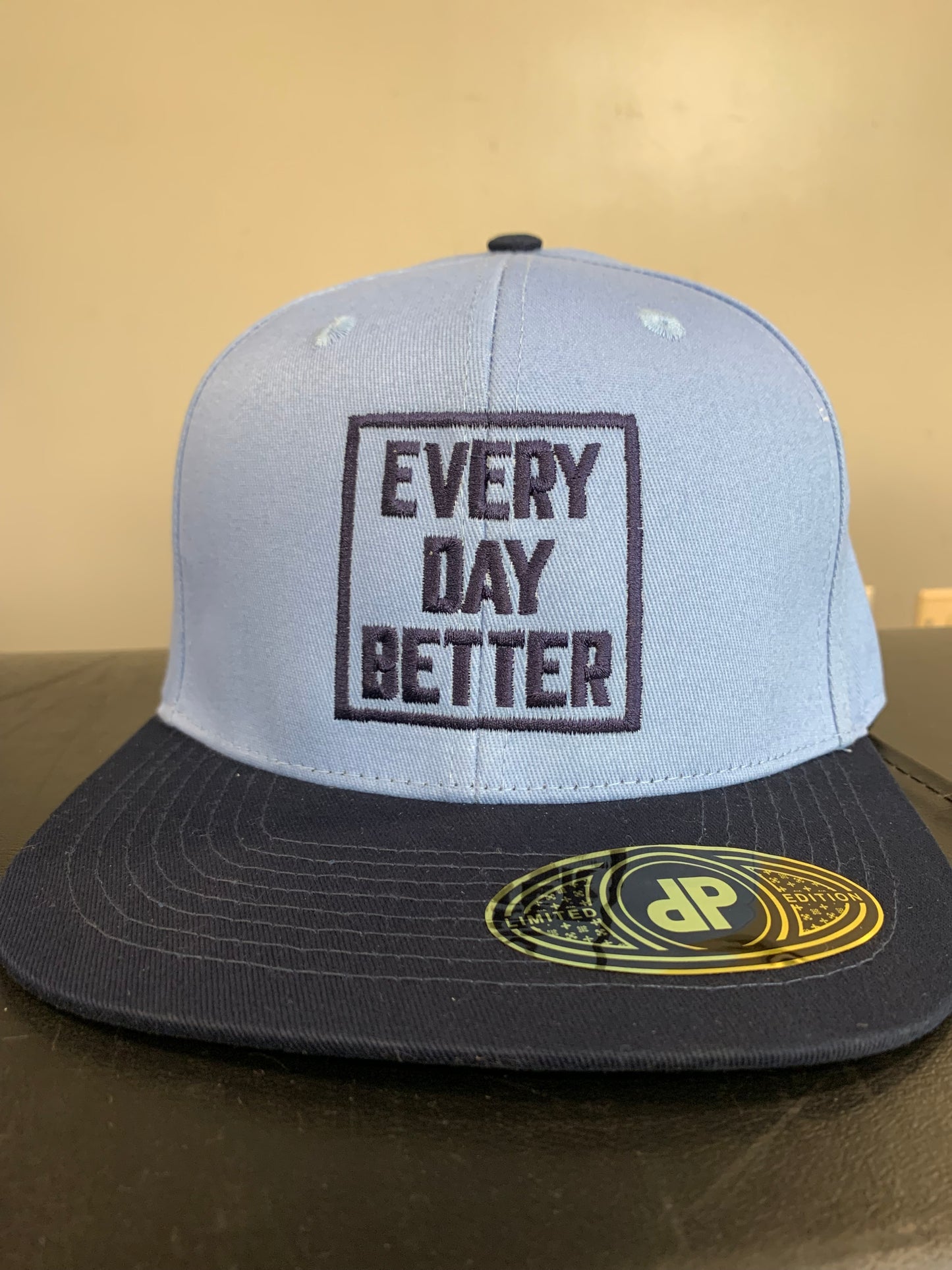 Columbia Blue/ Navy BOX LOGO Snapback Hat