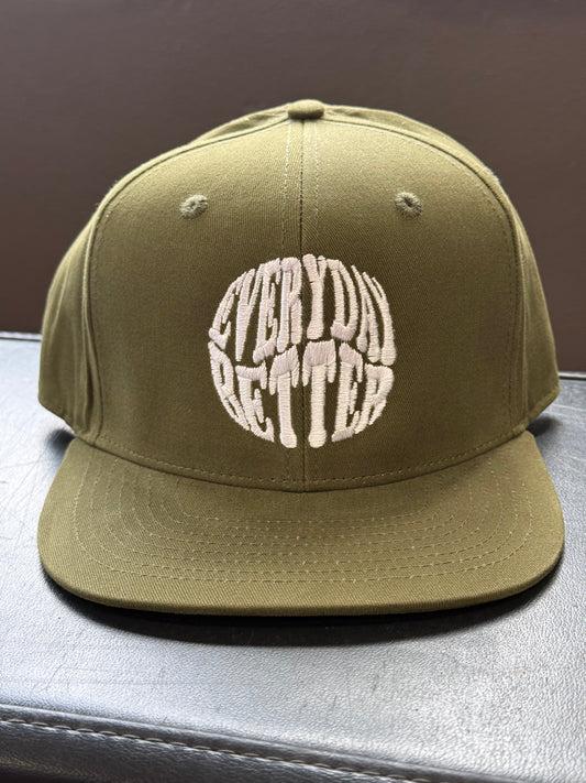 OLIVE / OD GREEN CIRCLE LOGO SNAPBACK HAT