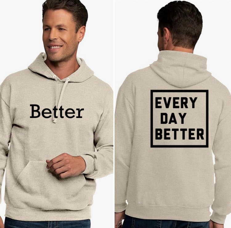 KHAKI  "better"  HOODIE ( limited )