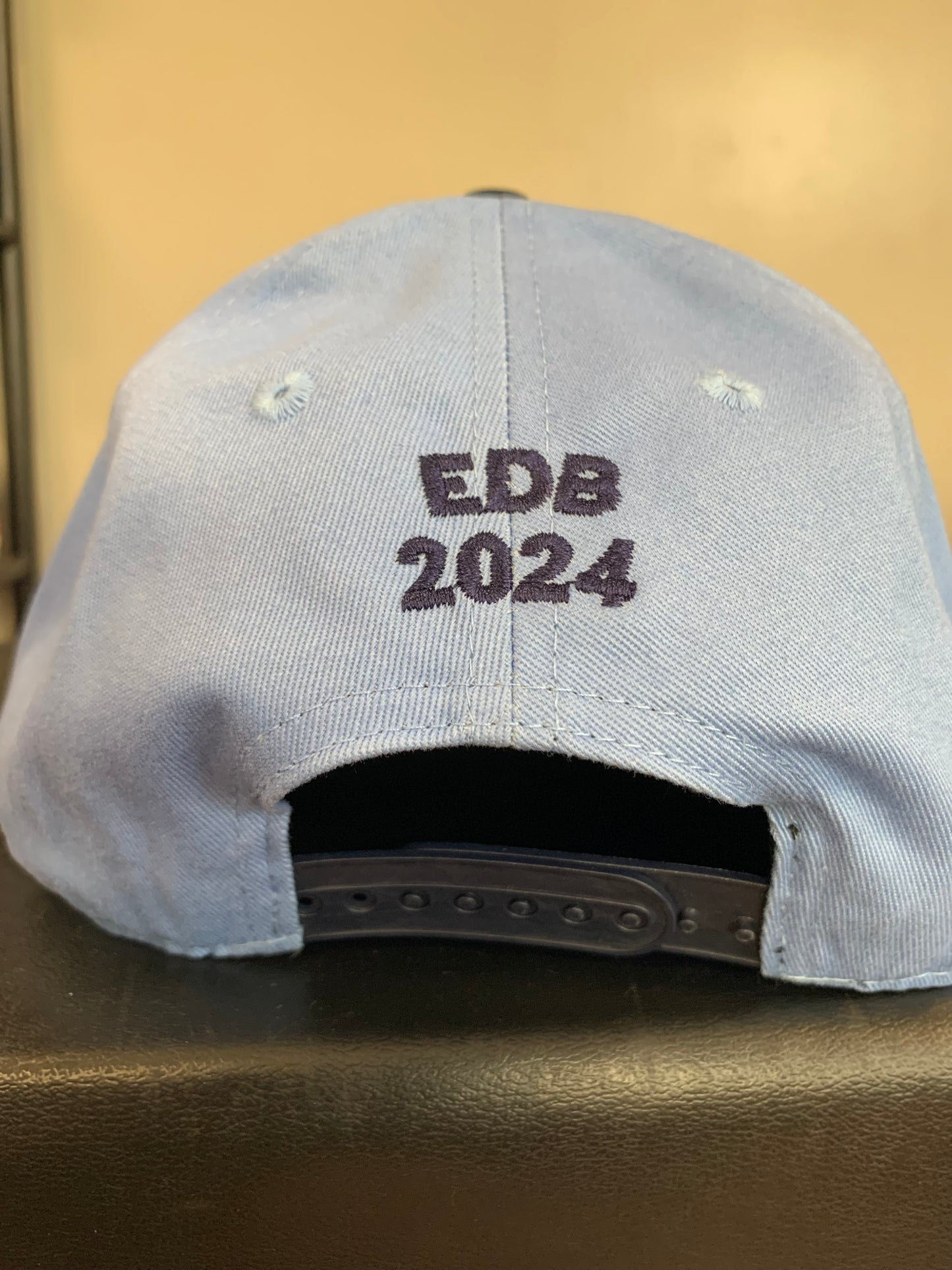 Columbia Blue/ Navy BOX LOGO Snapback Hat