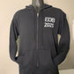 BLACK ZIP-UP BOX LOGO  Hoodie