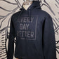 BLK on BLK Every Day Better Box Logo Hoodie