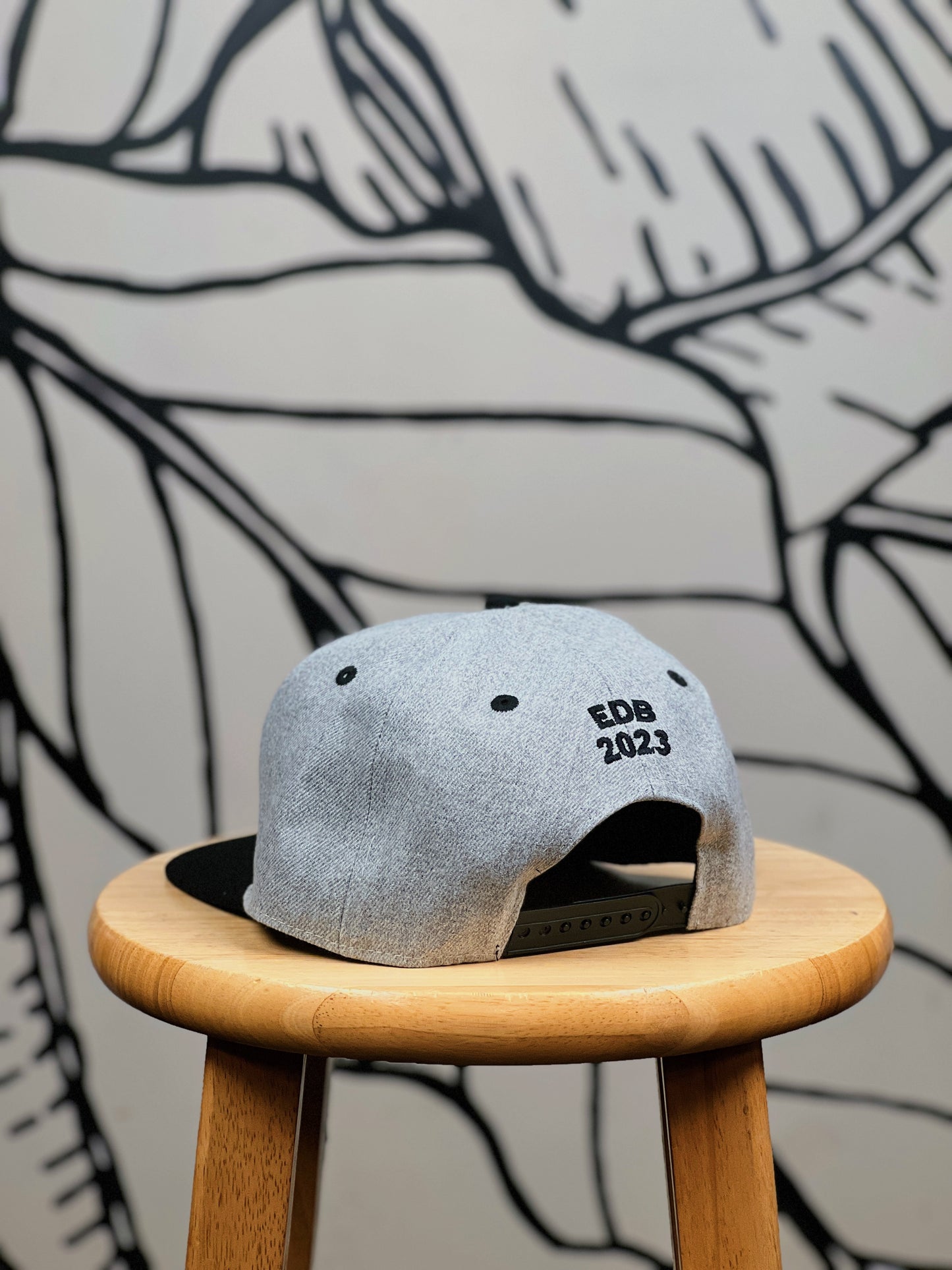 Grey w/ Black Every Day BETTER  Logo Snapback Hat