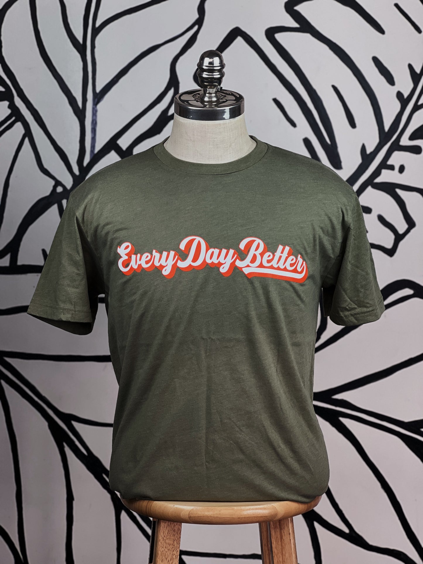 Olive Every Day BETTER Script Tee