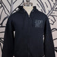 Zip-Up Black w/ Black Box Logo  Hoodie