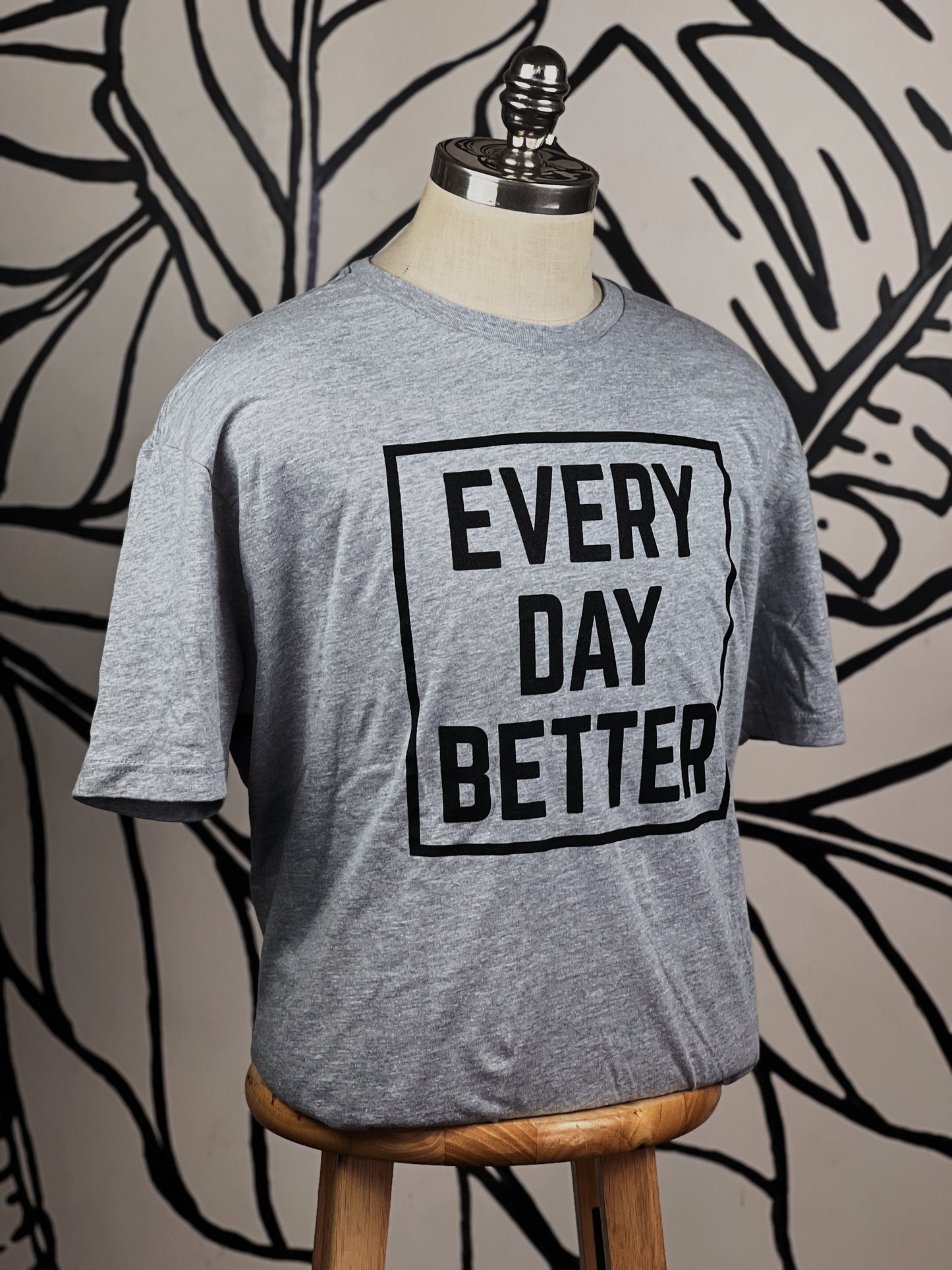 Heather Grey w/ Black Every Day BETTER Box Logo Tee